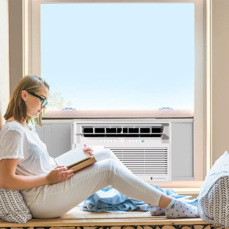 Friedrich Chill Premier Inverter Series 18,000 BTU 230V Smart Window/Wall Air Conditioner with 3 Fan Speeds, Remote Control - White, , hires