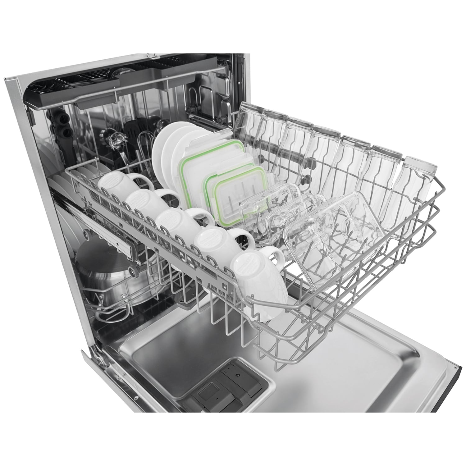 Frigidaire 24 in. Top Control Dishwasher with 49 dBa Sound Level, 3rd-Rack, EvenDry & Pocket - Stainless Steel, , hires