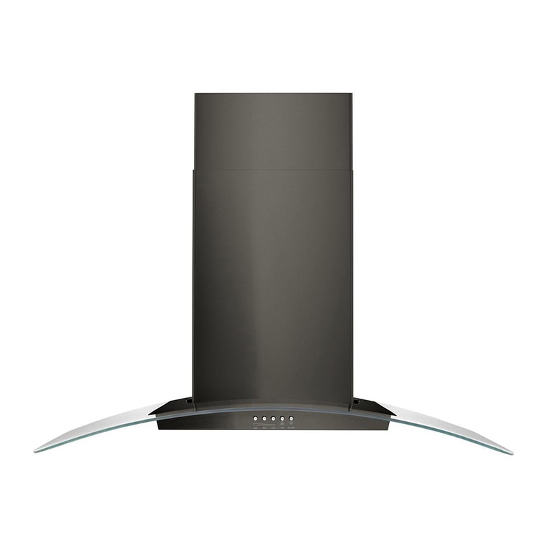 Whirlpool 36 in. Convertible Chimney Style Range Hood with 400 CFM, 3 Fan Speeds & 2 LED Lights - Black Stainless, , hires