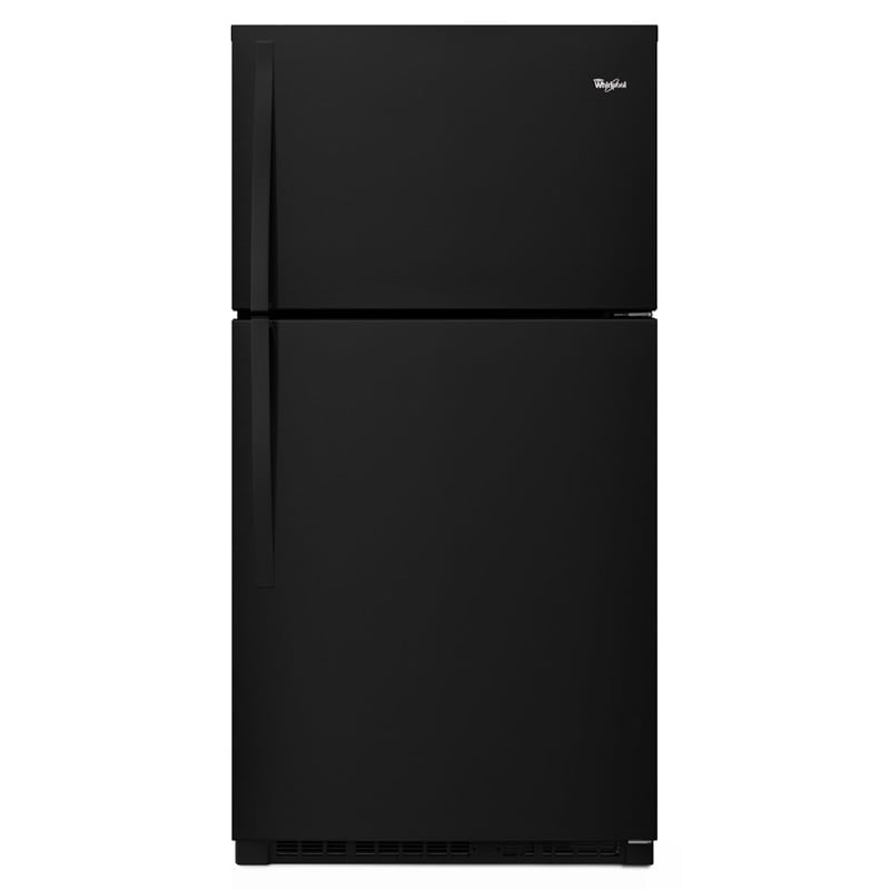 Whirlpool 33 in. 21.3 cu. ft. Top Freezer Refrigerator - Black, Black, hires