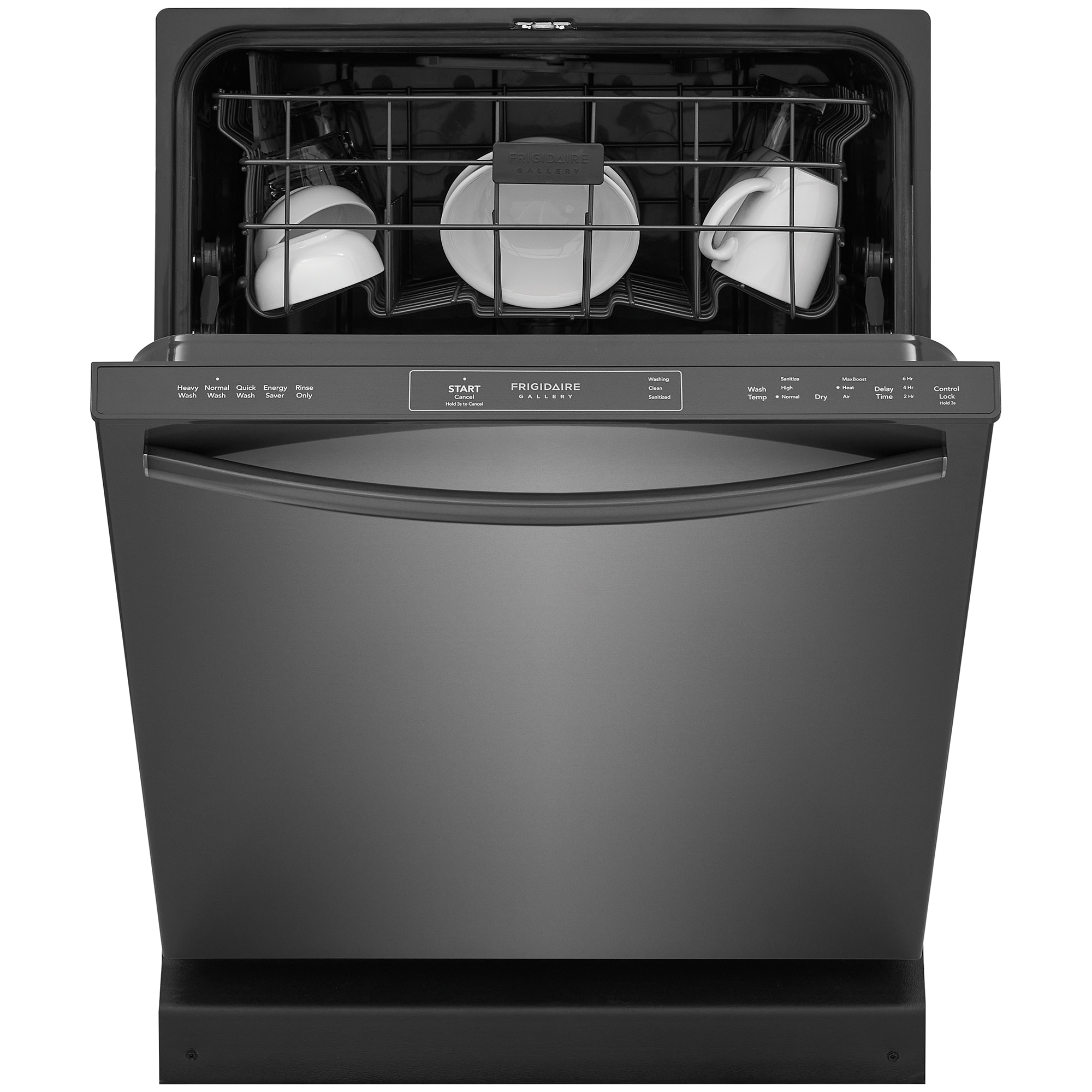 Frigidaire Gallery 24 in. Top Control Dishwasher with 52 dBa Sound Level - Black Stainless, Black Stainless, hires