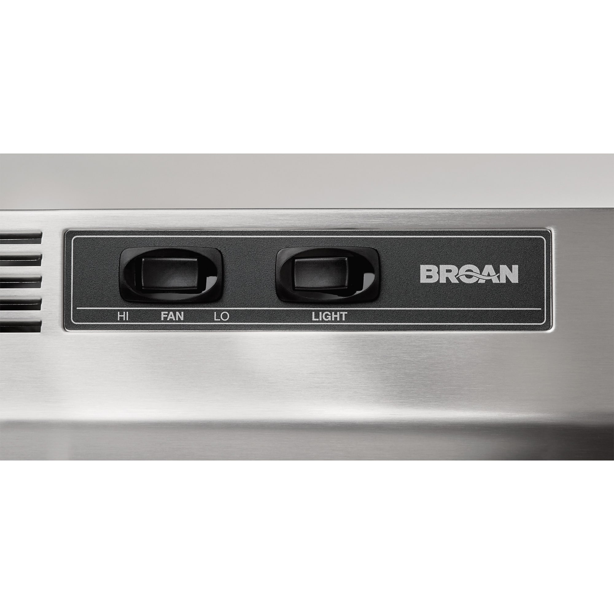 Broan 41000 Series 36 in. Ductless Standard Style Range Hood with 2 Fan Speeds & 1 LED Light - Stainless Steel, , hires