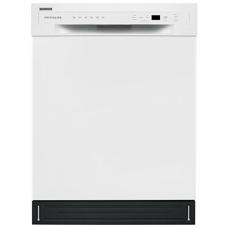 Frigidaire 24 in. Front Control Dishwasher with 52 dBa Sound Level & Pocket - White, White, hires