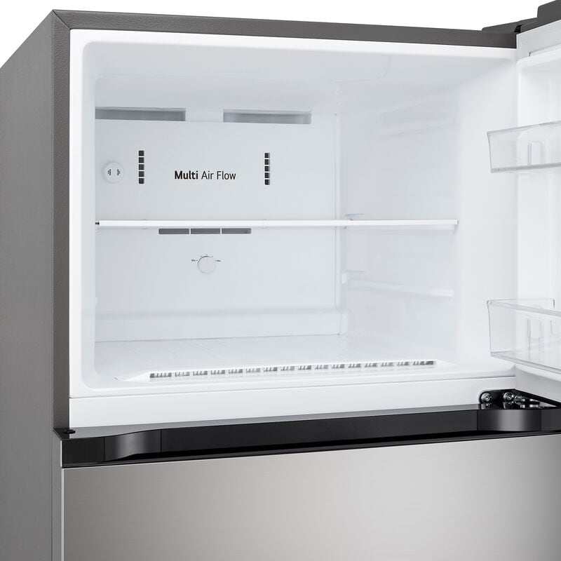 LG 28 in. 17.5 cu. ft. Garage Ready Top Freezer Refrigerator - PrintProof Stainless Steel, PrintProof Stainless Steel, hires