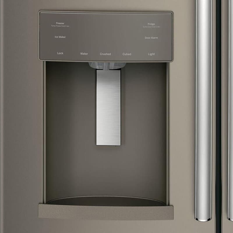 GE 36 in. 27.7 cu. ft. French Door Refrigerator with Ice & Water Dispenser - Fingerprint Resistant Slate, Slate, hires