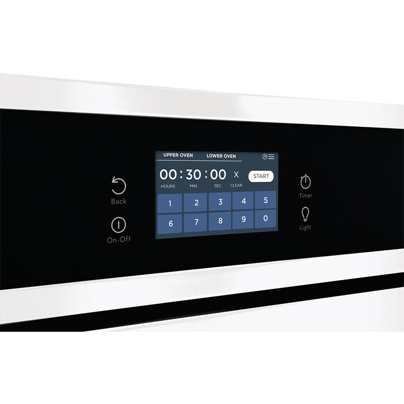 Frigidaire 27 in. 7.6 cu. ft. Top Control Electric Double Wall Oven with Standard Convection - White, White, hires