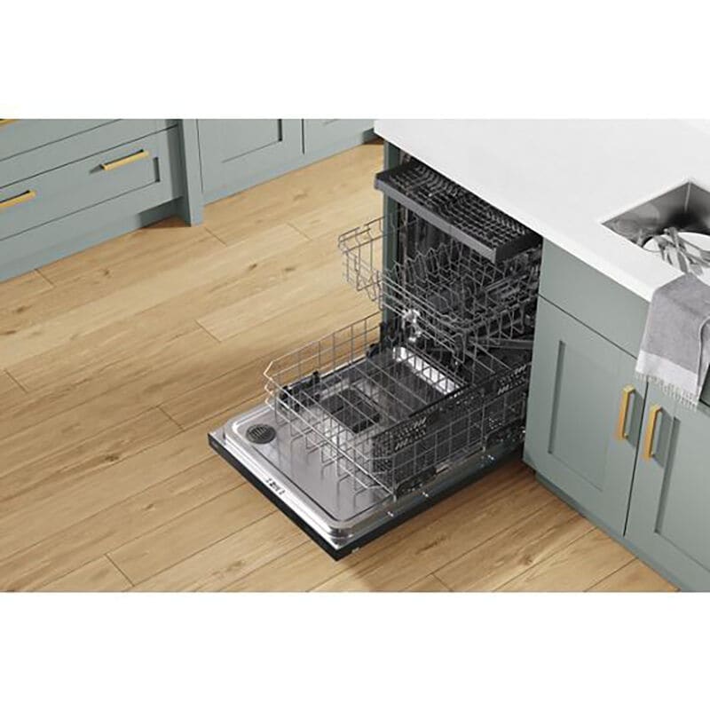 Whirlpool 24 in. Top Control Dishwasher with 47 dBa Sound Level & 3rd-Rack - Fingerprint resistant Black Stainless, Fingerprint Resistant Black Stainless, hires