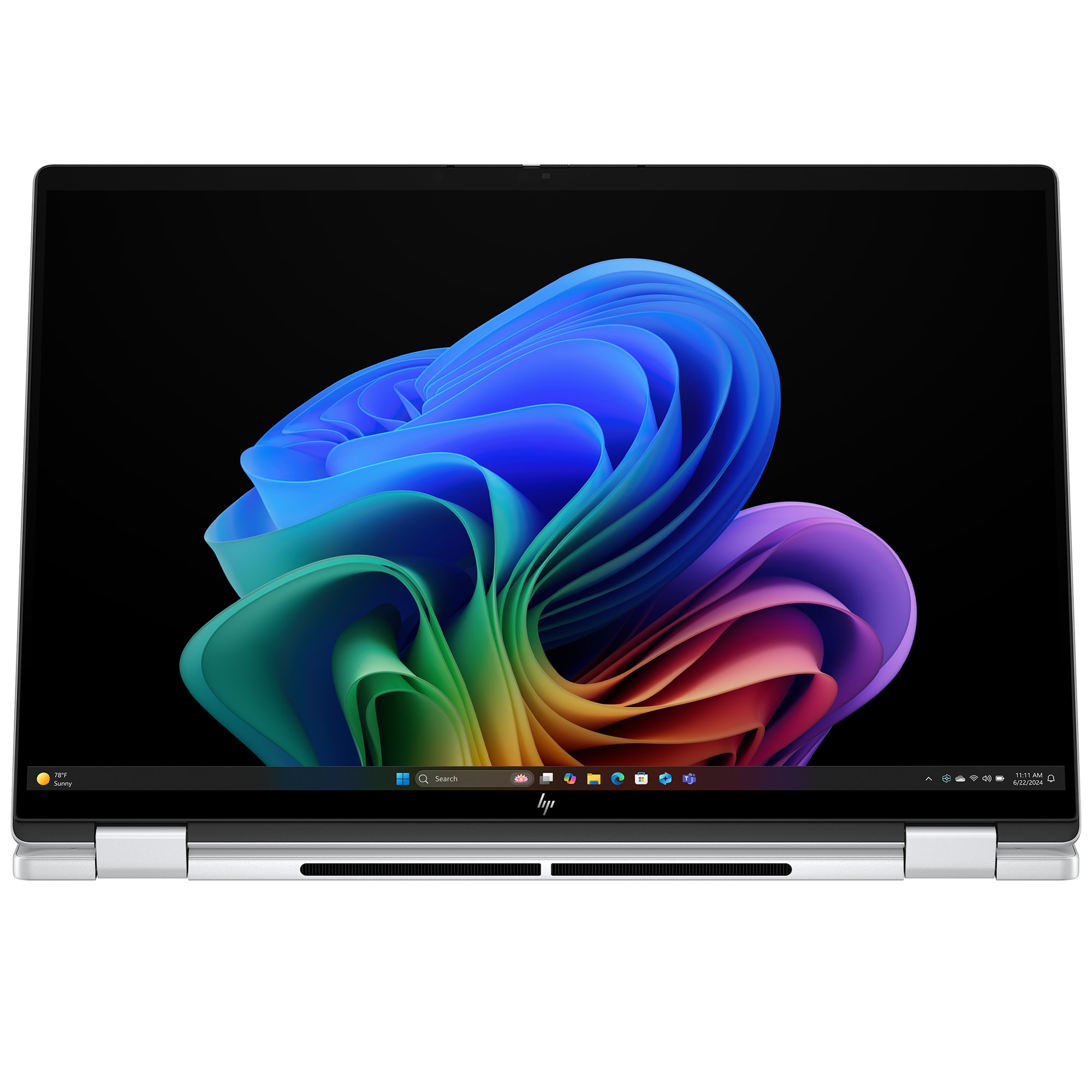 HP OmniBook 7 Flip 16 in. 2-in-1 Touch Screen Notebook with Copilot+ PC, Intel Core Ultra 5 226V, 8-Core CPU, Intel Arc 130V GPU, 16 GB RAM, 512 GB SSD, up to 23 Hrs. of Battery Life & Windows 11 Home - Glacier Silver, , hires