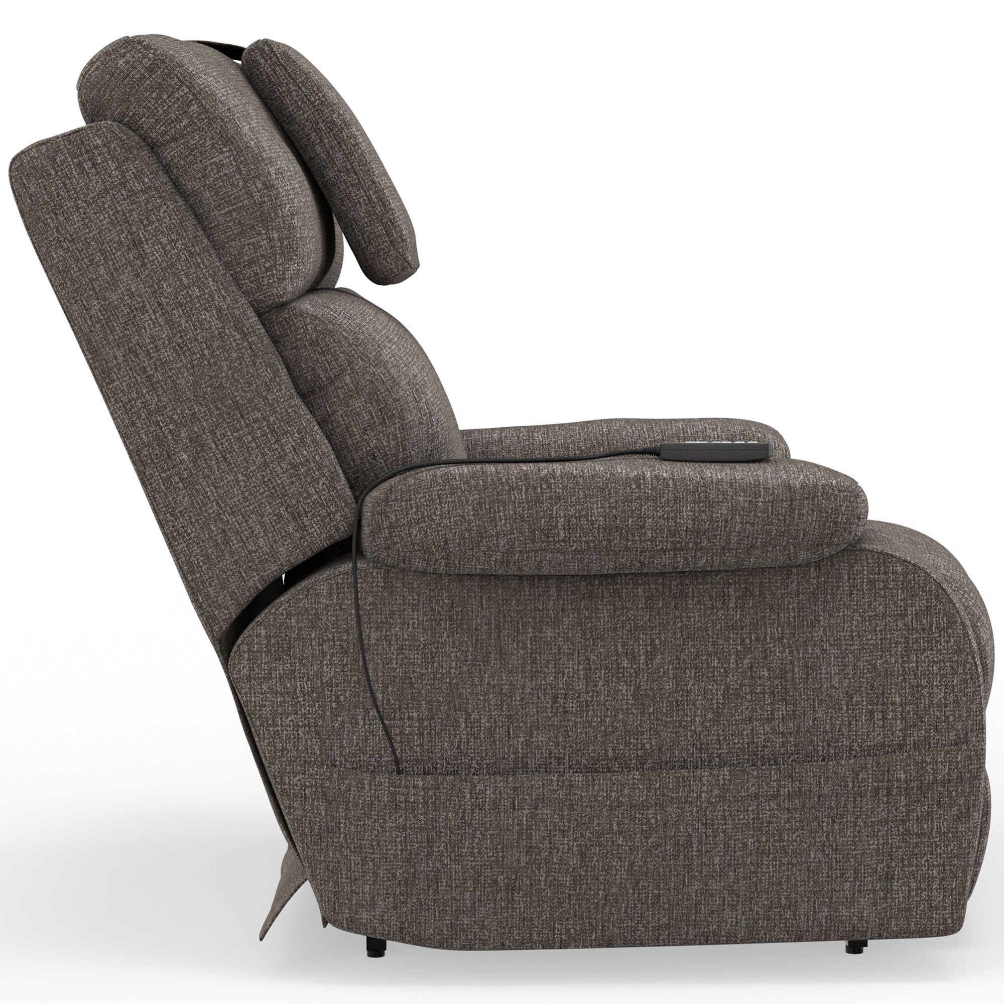 Catnapper Snoozer Power Lift Power Headrest Lay Flat Recliner w/CR3 Heat/Massage/Zero Gravity - Fossil, , hires