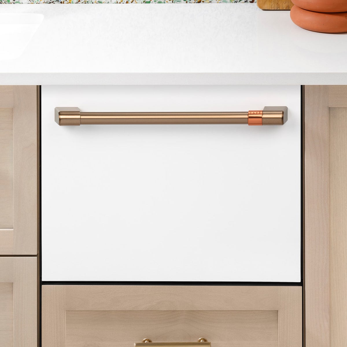 Cafe 24 in. Smart Dishwasher with Top Control & 45 dBa Sound Level - Matte White, , hires