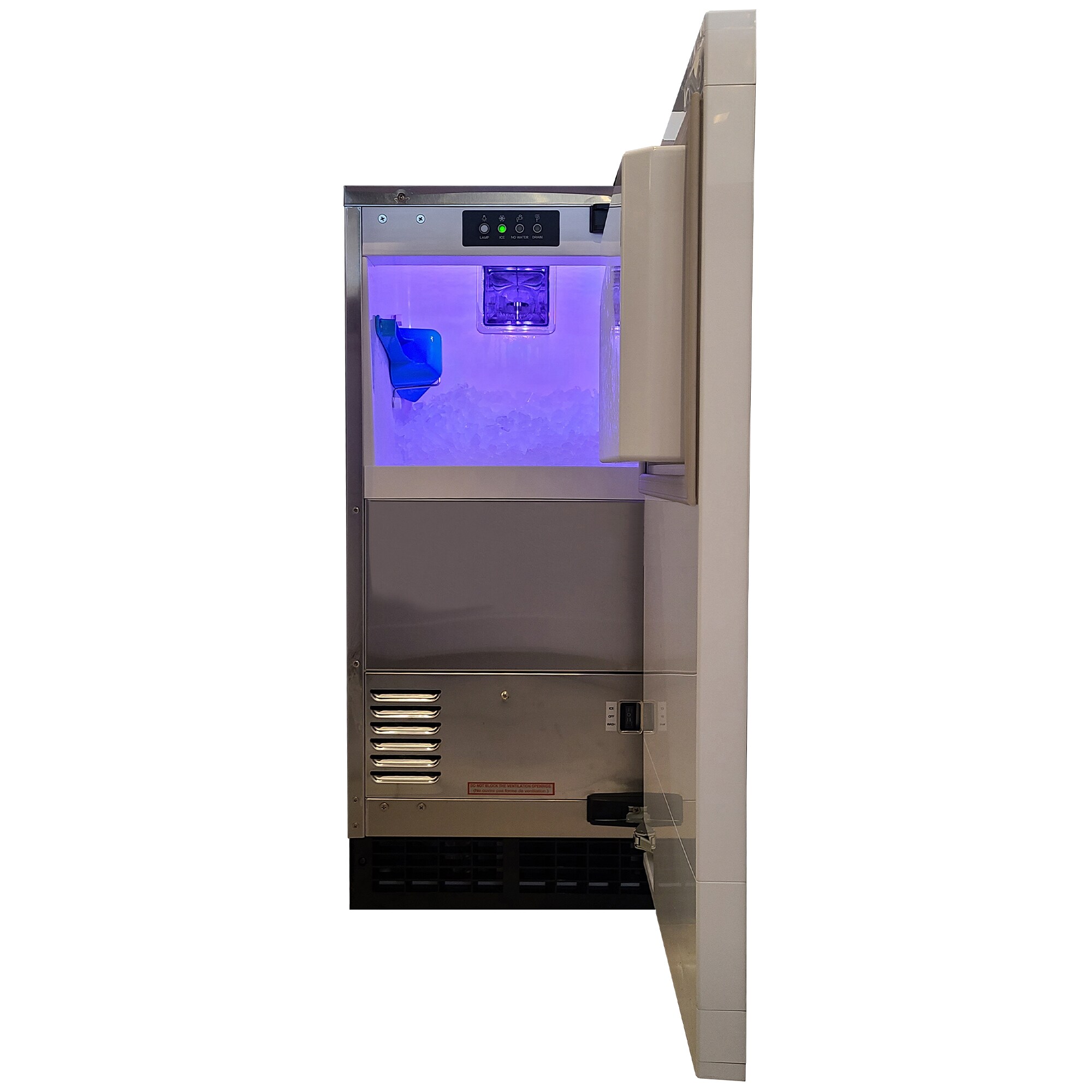 XO 15 in. Built-In Undercounter Ice Maker with 25 lb. Ice Storage - Custom Panel Ready, , hires