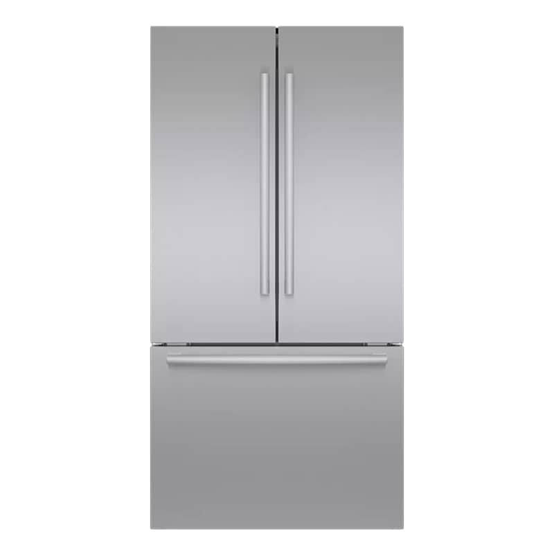 Bosch 800 Series 36 in. 20.8 cu. ft. Smart Counter Depth French Door Refrigerator with Internal Water Dispenser Anti-Finger Print Stainless Steel, Stainless Steel, hires