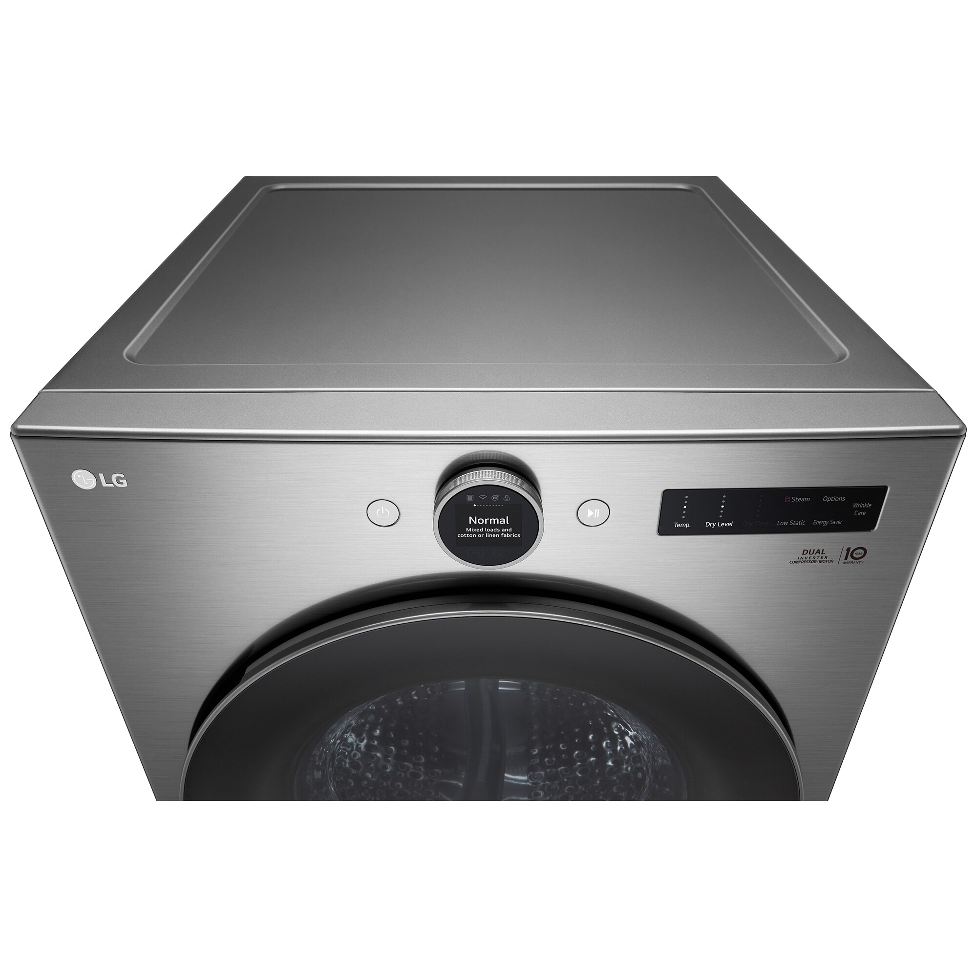 LG 27 in. 7.8 cu. ft. Smart Stackable Ventless Electric Dryer with Heat Pump & Sensor Dry - Graphite Steel, , hires