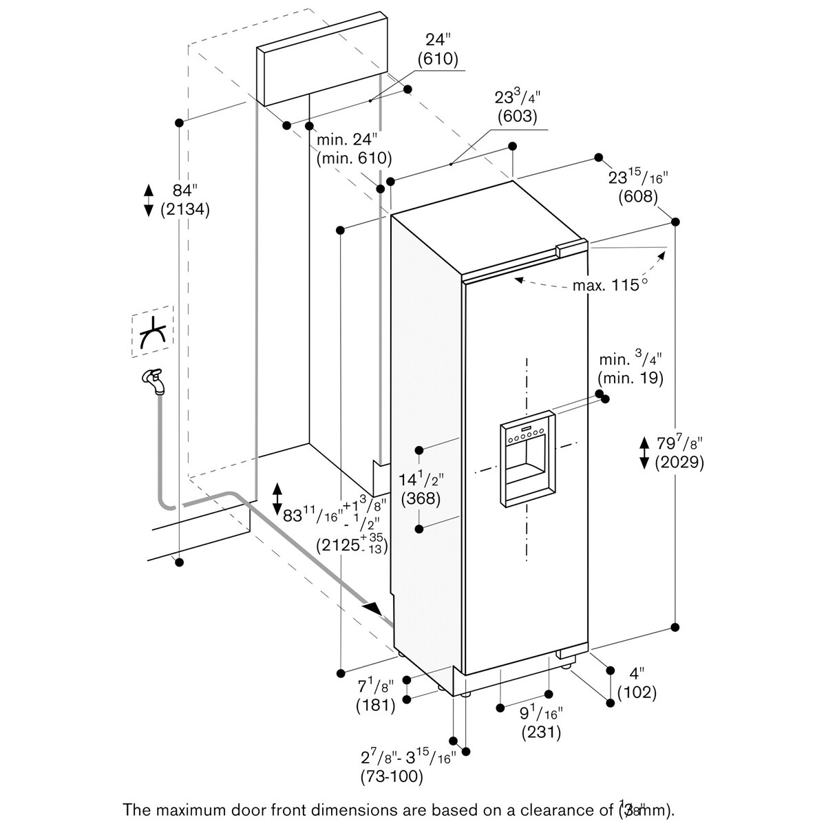 Gaggenau Vario 400 Series 24 in. 11.2 cu. ft. Built-in Smart Double-Drawers Upright Freezer with Ice-Maker & Adjustable Shelves - Custom Panel Ready, , hires