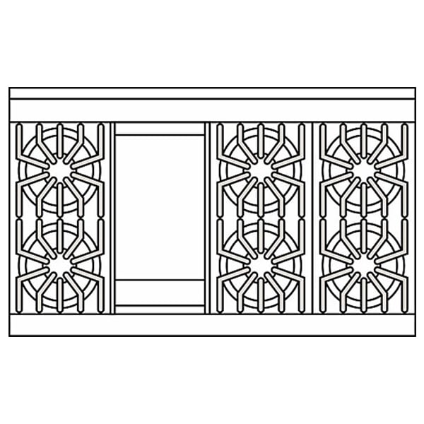 Viking 5 Series 48 in. 7.3 cu. ft. True European Convection Double Oven Dual Fuel Range with 6 Sealed Burners & Griddle - Stainless Steel, Stainless Steel, hires