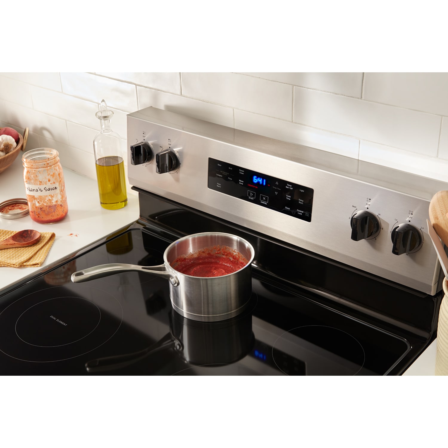 Whirlpool 30 in. 5.3 cu. ft. Electric Range with Radiant Burners - Stainless Steel, Stainless Steel, hires