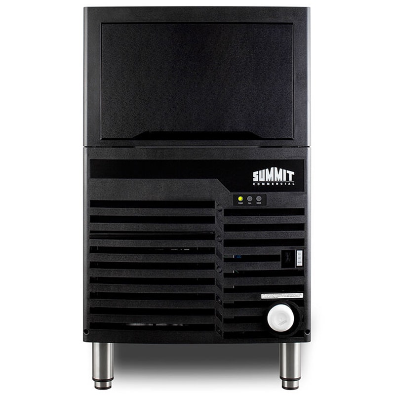 Summit 21 in. Built-In Undercounter Commercial-Use Ice Maker with 27 lb. Ice Storage, Auto-Defrost & Digital Control - Black, , hires
