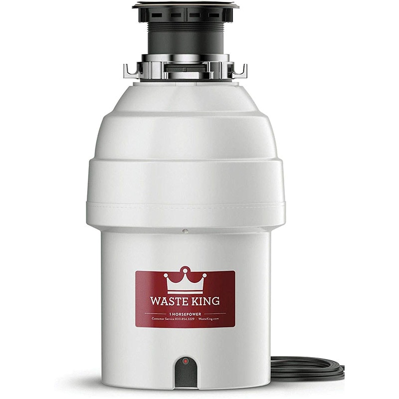 Waste King 1 HP Continuous Feed Waste Disposer with 2800 RPM, Anti-Jam & Noise Reducing Insulation - Stainless Steel, , hires