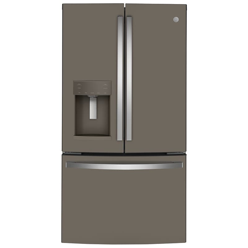 GE 36 in. 22.1 cu. ft. Counter Depth French Door Refrigerator with Ice & Water Dispenser - Fingerprint Resistant Slate, Slate, hires
