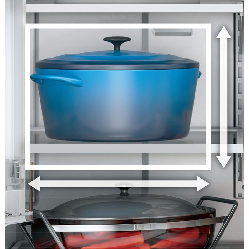 GE 36 in. 25.6 cu. ft. French Door Refrigerator with Ice & Water Dispenser - Fingerprint Resistant Stainless, Fingerprint Resistant Stainless, hires