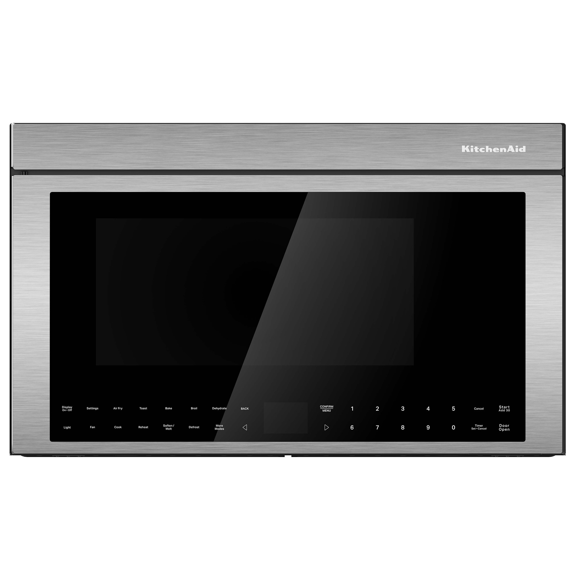 KitchenAid 30 in. 1.1 cu. ft. 950W Smart Over-the-Range Microwave with 400 CFM, Convection & Sensor Cooking - Stainless Steel with PrintShield Finish, , hires
