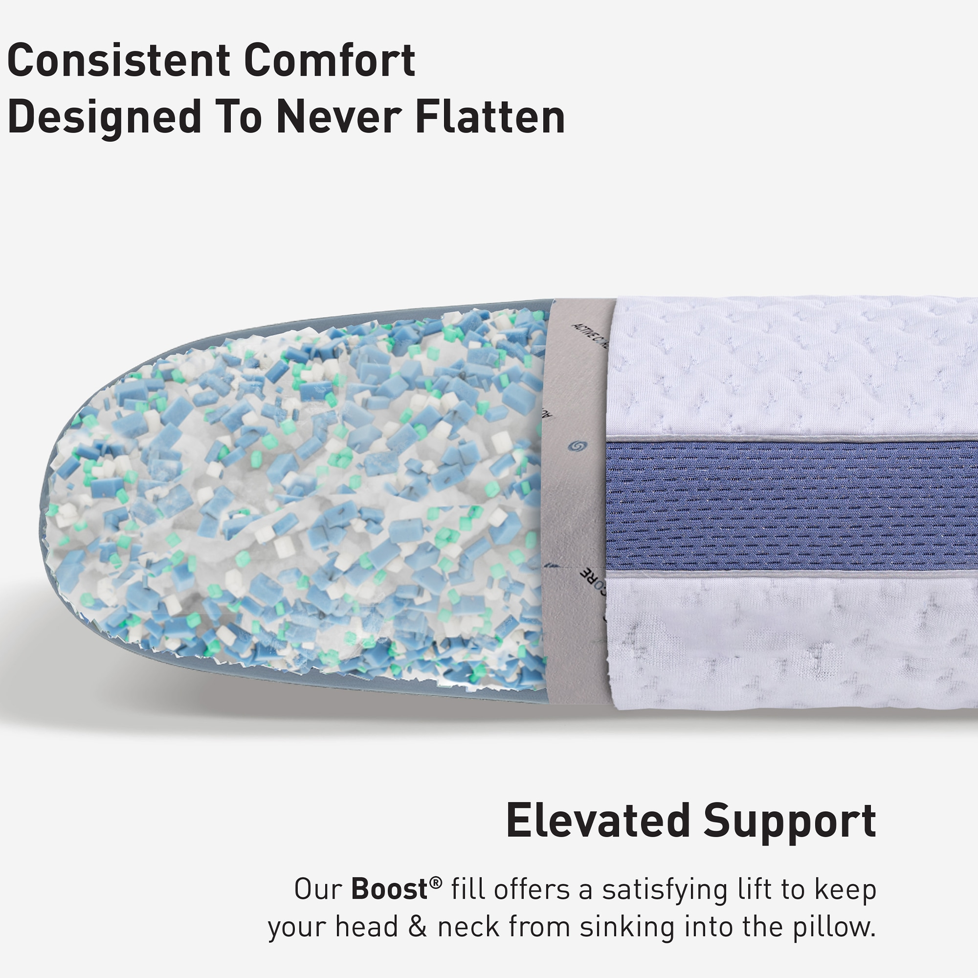 BEDGEAR Balance Performance 2.0 Pillow - White, , hires