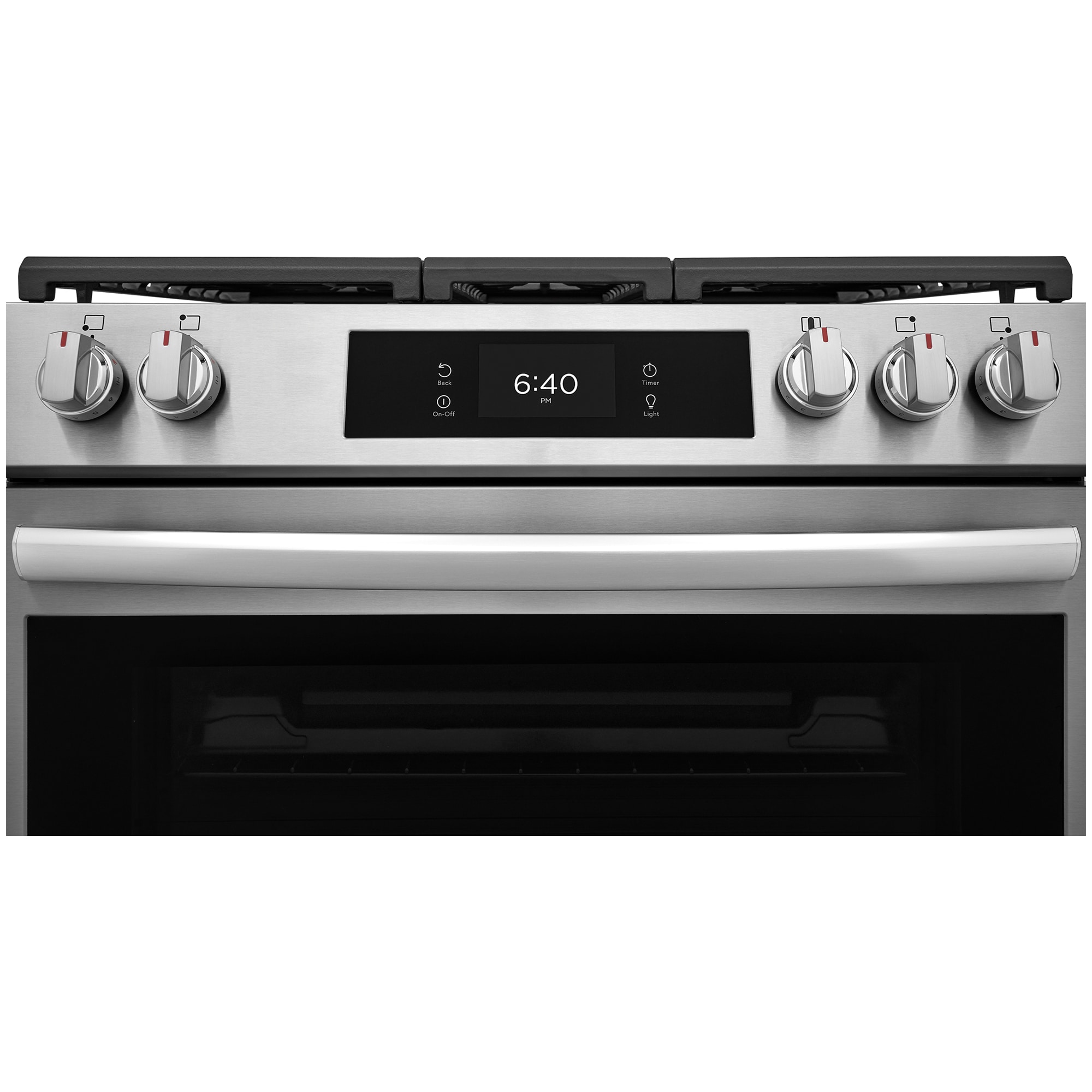 Frigidaire Gallery 30 in. 6.0 cu. ft. Air-Fry True European Convection Steam Oven Gas Range with Stone-Baked Pizza, 5 Sealed Burners & Griddle - Stainless Steel, , hires