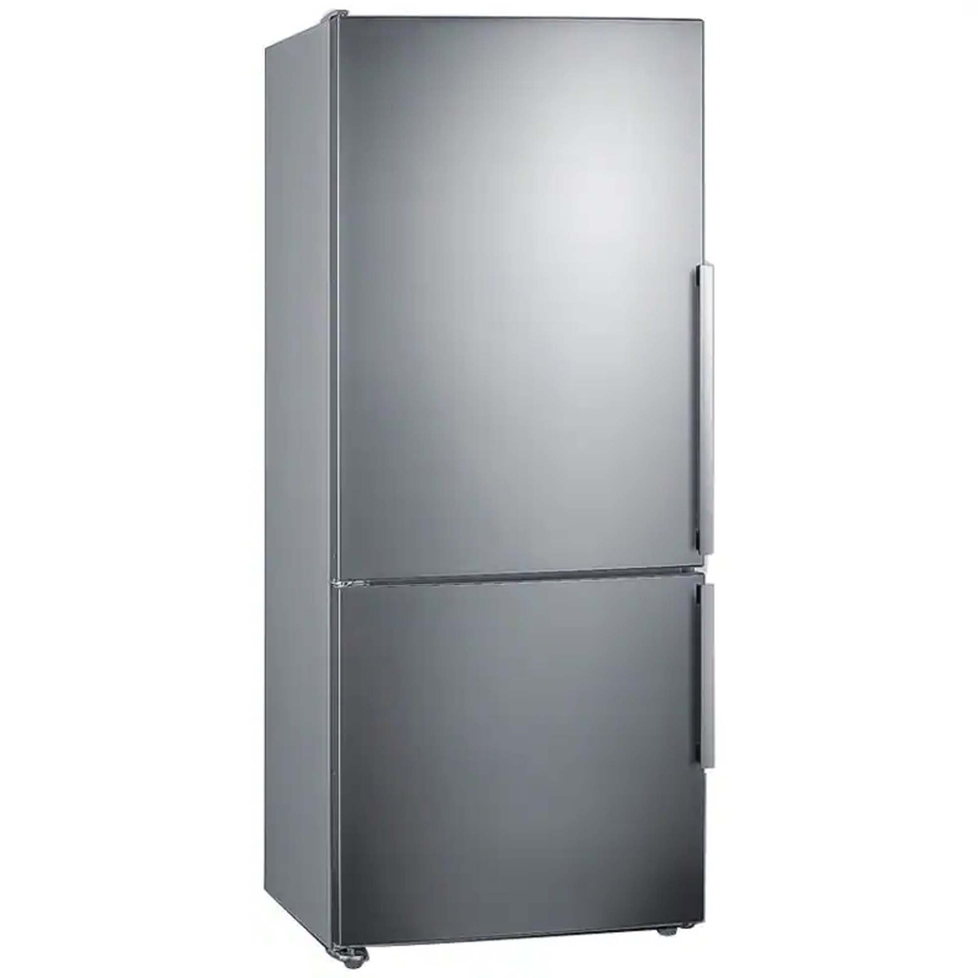 Summit Thin Line Series 28 in. 13.8 cu. ft. Counter Depth Left-Hinged Bottom Freezer Refrigerator with Ice Maker - Stainless Steel, , hires