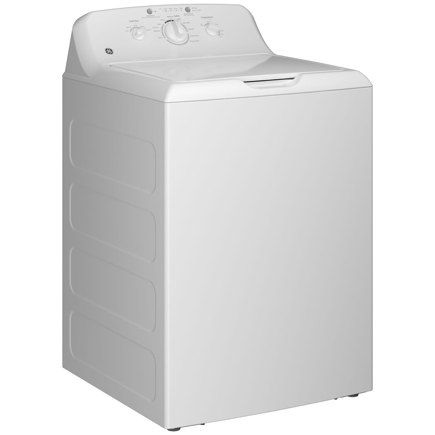 GE 27 in. 4.0 cu. ft. Top Load Washer with Stainless Steel Basket, Water Level Control & Agitator - White, , hires