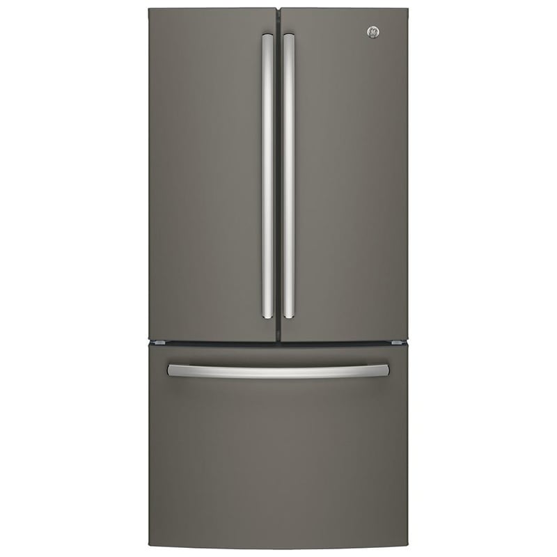 GE 33 in. 18.6 cu. ft. Counter Depth French Door Refrigerator with Internal Water Dispenser - Fingerprint Resistant Slate, Slate, hires