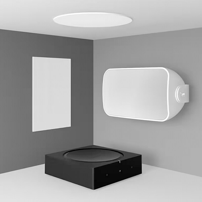 Sonos 2-Way Indoor/Outdoor Speakers (Set) - White, White, hires