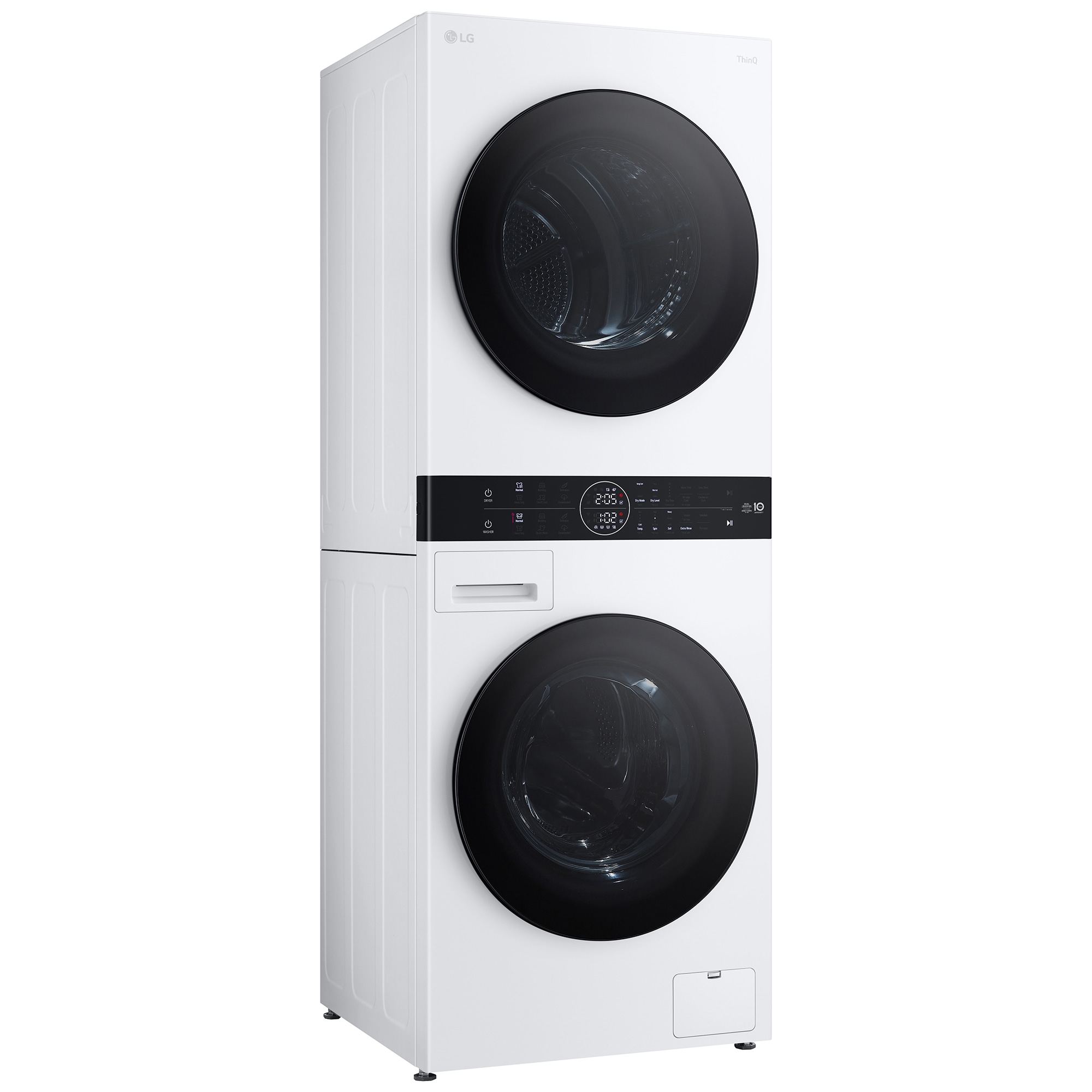 LG 24 in. 2.8 cu. ft. Smart Electric Front Load Ventless WashTower with Heat Pump, Center Control, Sensor Dry, Sanitize & Steam Cycle - White, , hires