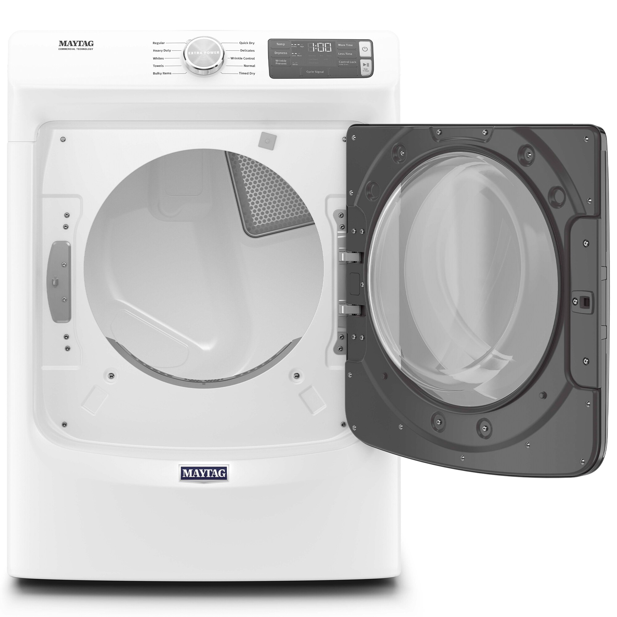 Maytag 27 in. 7.3 cu. ft. Front Loading Gas Dryer with 10 Dryer Programs, 3 Dry Options, Wrinkle Care & Sensor Dry - White, , hires