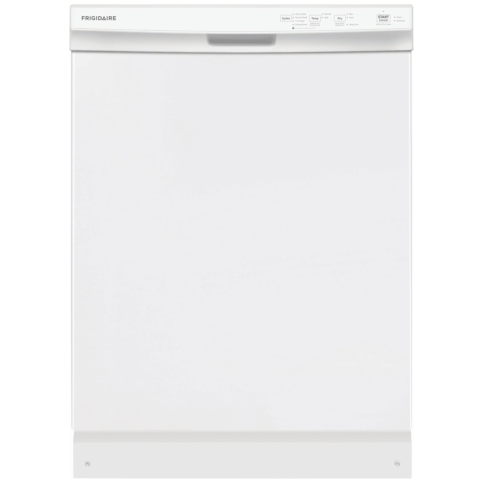 Frigidaire 24 in. Front Control Dishwasher with 54 dBa Sound Level, MaxDry & Pocket - White, White, hires