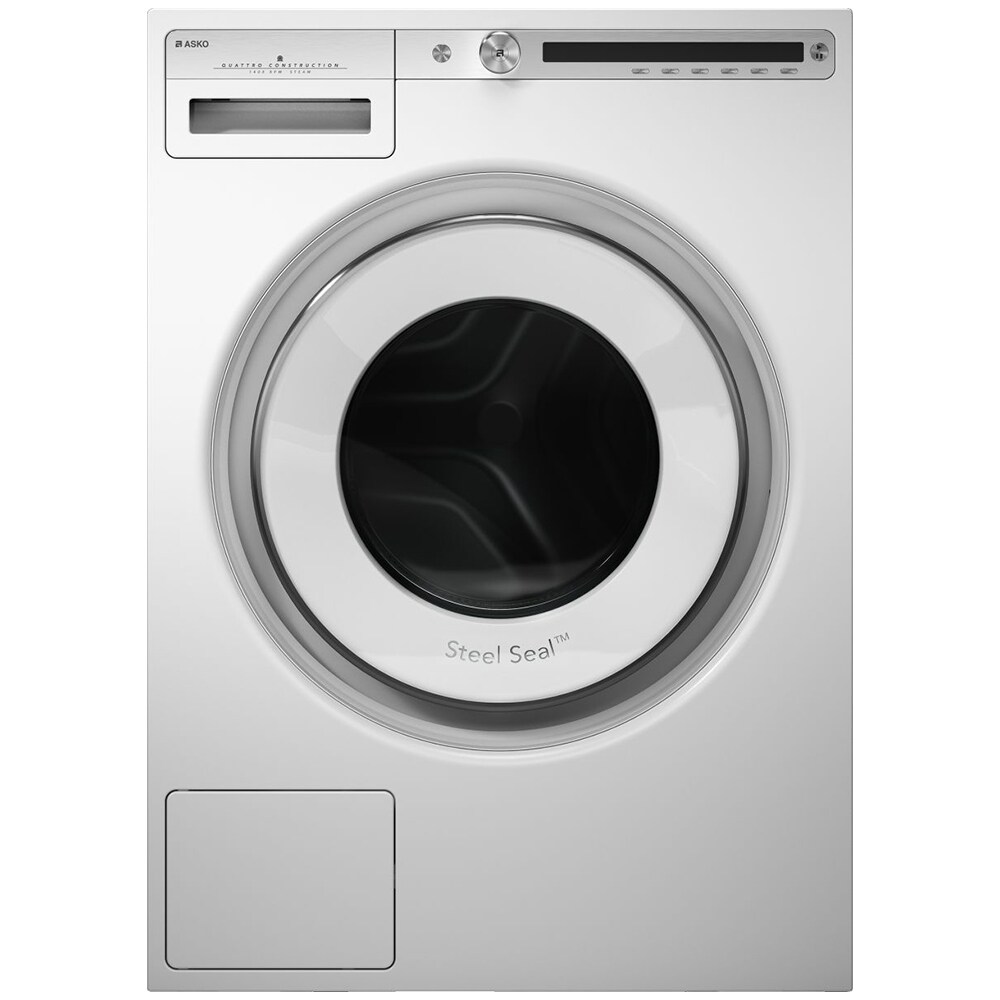 Asko Logic Series 23 in. 2.8 cu. ft. Stackable Front Load Washer with Sanitize & Steam Wash Cycle - White, White, hires