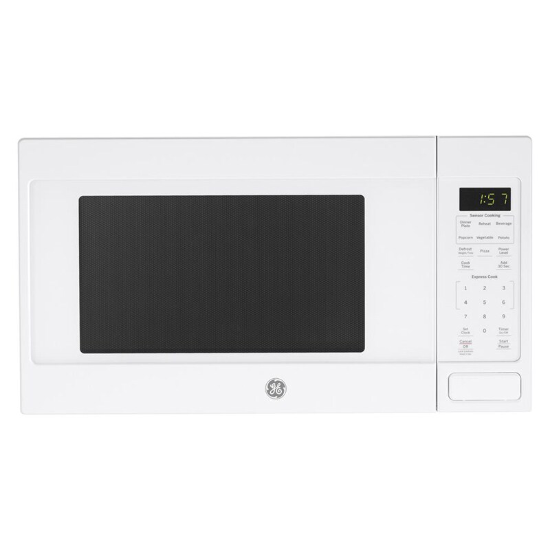 GE 22" 1.6 Cu. Ft. Countertop Microwave with 10 Power Levels & Sensor