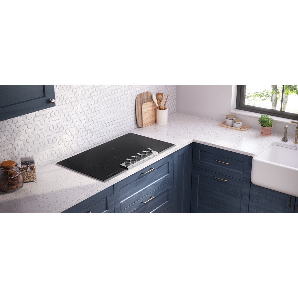 Frigidaire Professional 5-Burner Induction Cooktop with Simmer Burner & Power Burner - Stainless Steel, , hires