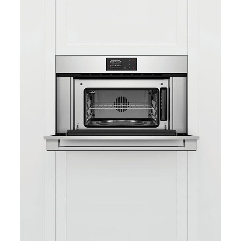 Fisher & Paykel Series 9 30 in. 1.3 cu. ft. Steam Electric Single Wall Oven with True European Convection - Stainless Steel, , hires