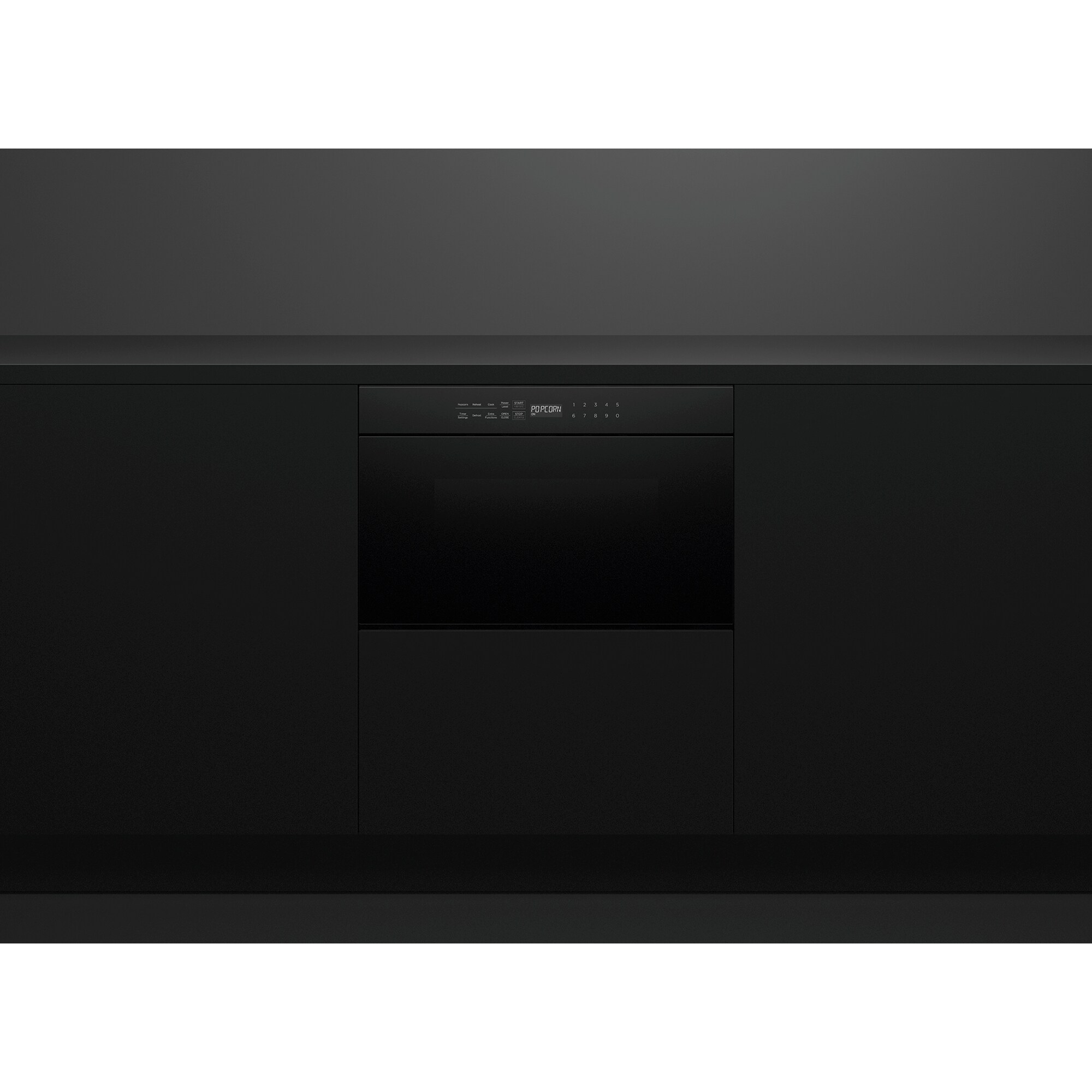 Fisher & Paykel Series 7 24 in. 1.2 cu. ft. 950W Drawer Microwave with Sensor Cooking - Black Glass, , hires