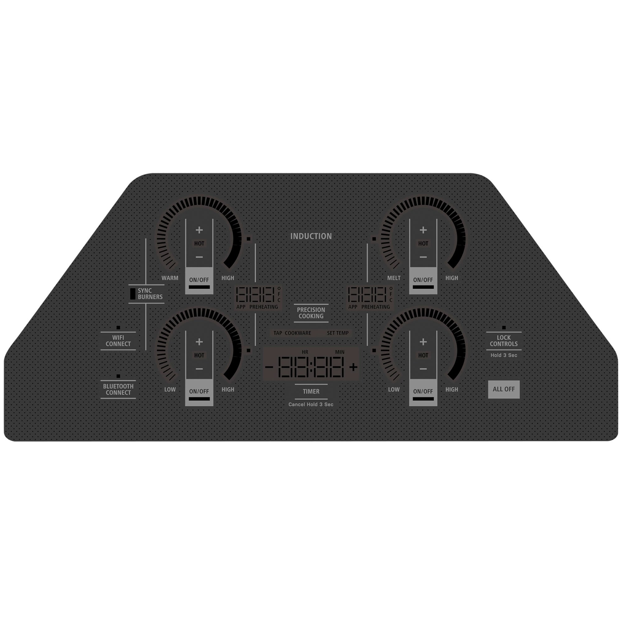Monogram 30 in. 4-Burner Smart Induction Cooktop with Power Burner - Graphite Black, , hires