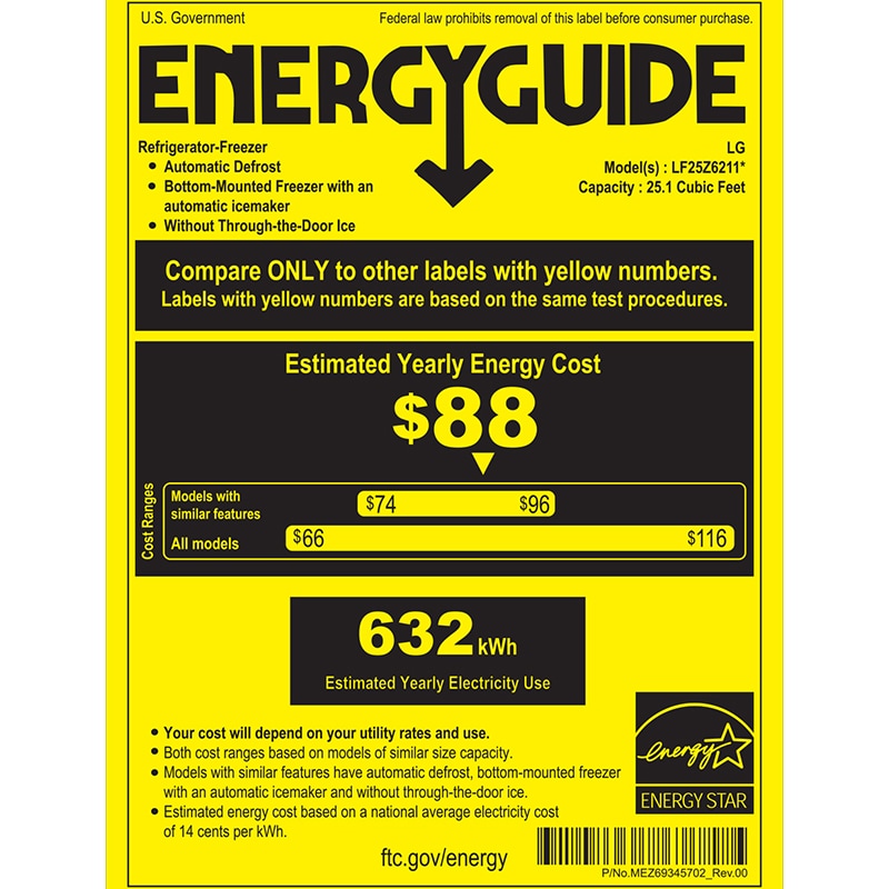 LG 36 in. 25.1 cu. ft. Smart Counter Depth French Door Refrigerator with Internal Water Dispenser - PrintProof Stainless Steel, , hires