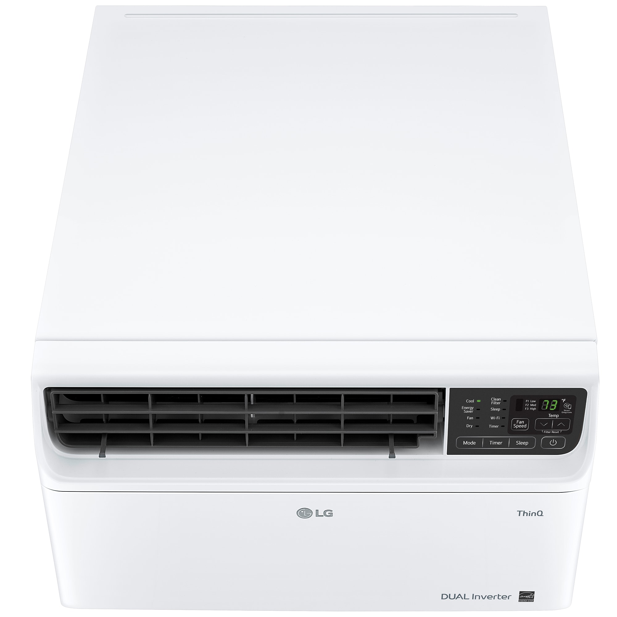 LG 6,000 BTU 115V Smart Energy Star Window Air Conditioner with Dual Inverter, 3 Fan Speeds, Sleep Mode & Remote Control - White, , hires