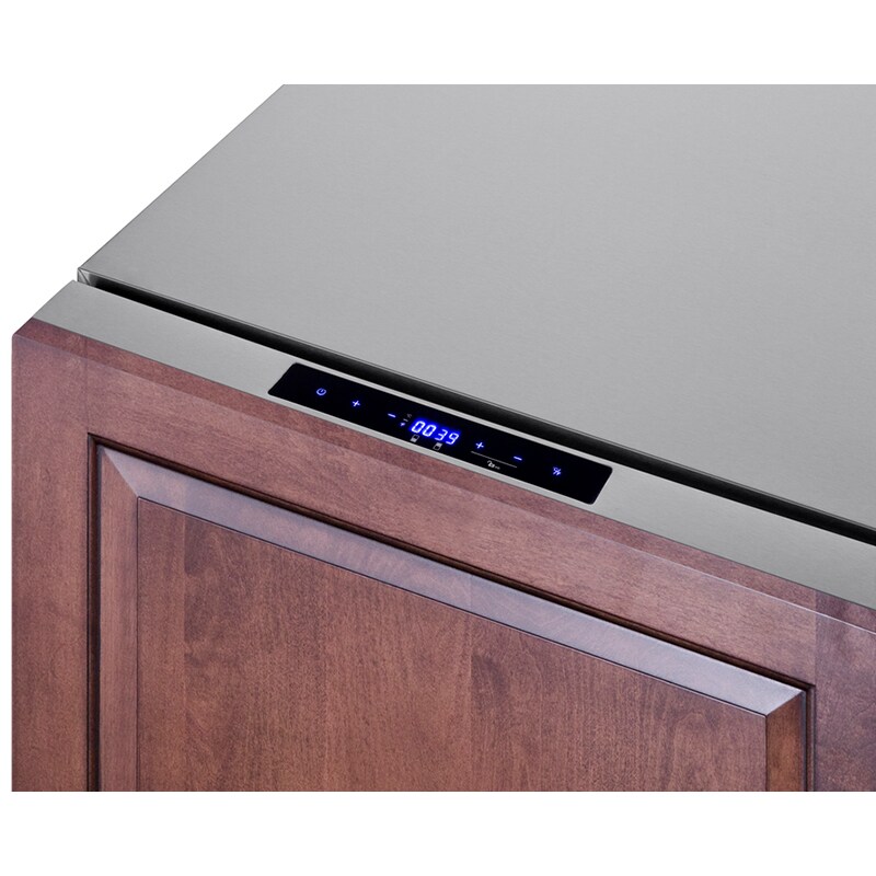 Summit 24 in. 3.3 cu. ft. Outdoor Double Refrigerator & Freezer Drawers - Stainless Steel/Panel Ready, , hires