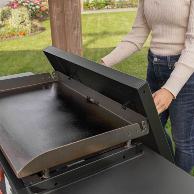 Blackstone Omnivore Limited Edition 28 in. 2-Burner Liquid Propane Gas Flat Top Griddle with Side Tables and 524 sq. in. Cooking Surface - Black, , hires