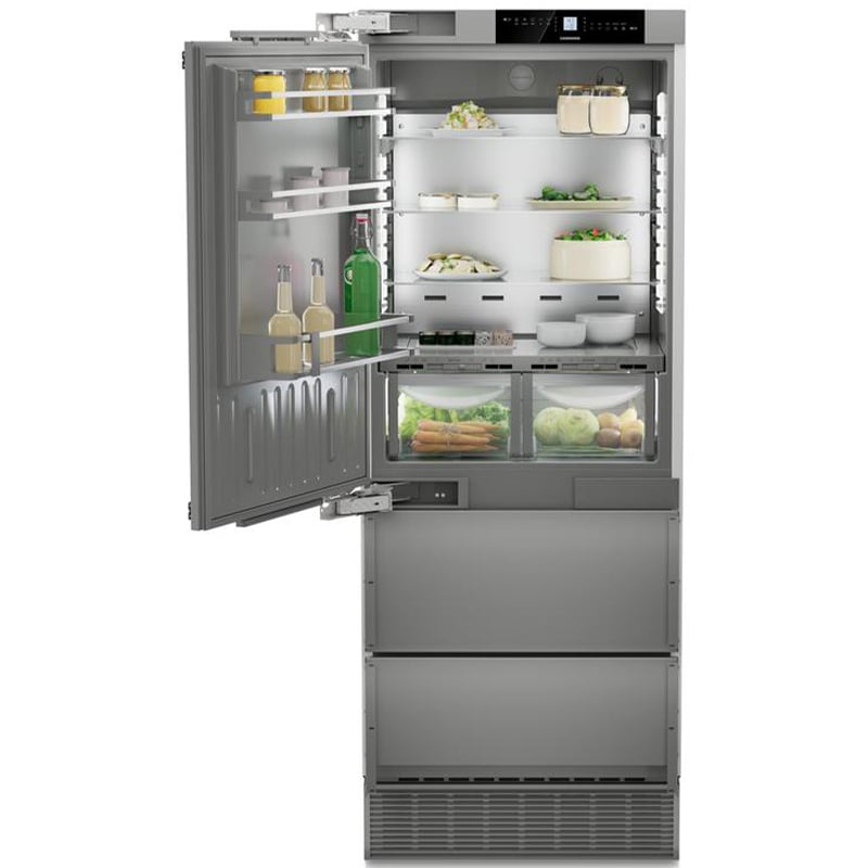 Liebherr 30 in. 14.1 cu. ft. Built-In Counter Depth Bottom Freezer Refrigerator with Ice Maker - Custom Panel Ready, , hires