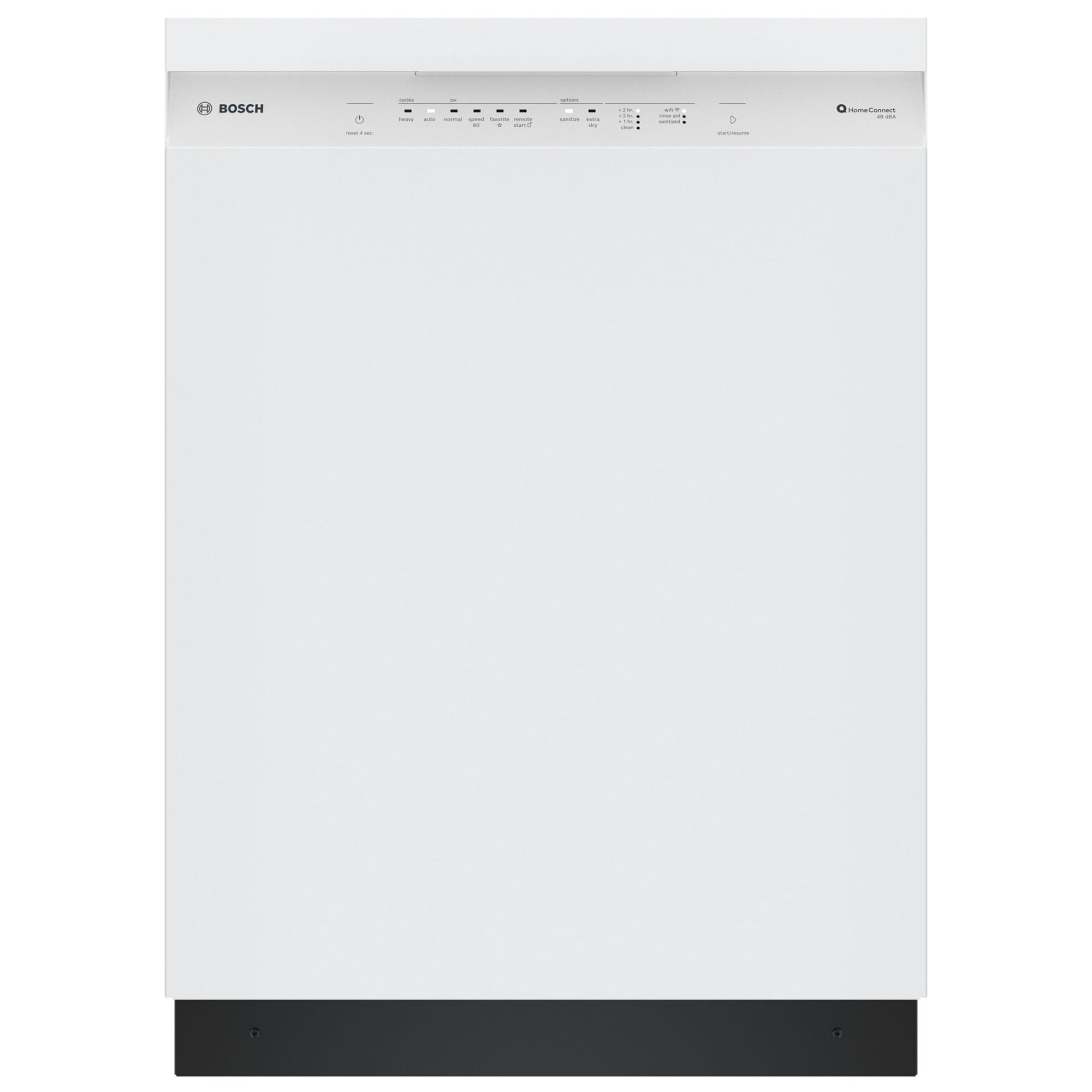 Bosch 100 Series 24 in. Front Control Smart Dishwasher with 48 dBa Sound Level & PureDry - White, , hires
