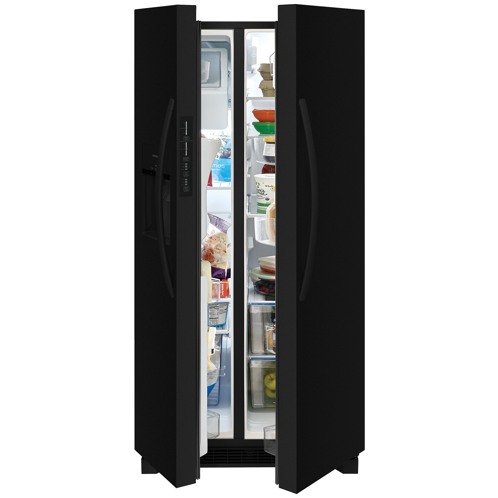 Frigidaire 33 in. 22.3 cu. ft. Side by Side Refrigerator with Ice & Water Dispenser - Black, Black, hires