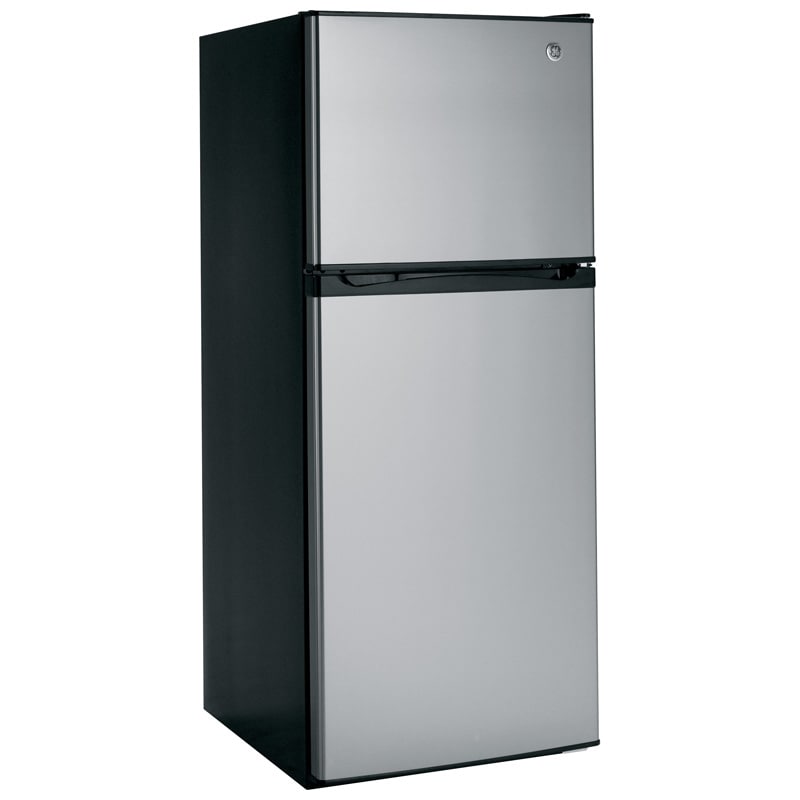 GE 24 in. 11.6 cu. ft. Top Freezer Refrigerator - Stainless Steel, Stainless Steel, hires