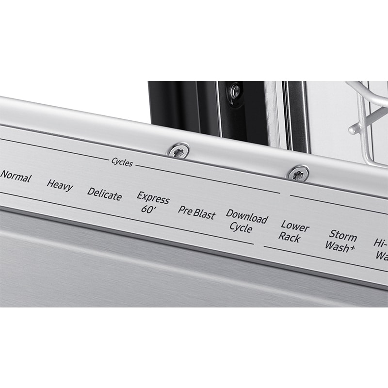 Samsung 24 in. Top Control Smart Dishwasher with 42 dBa Sound Level, 3rd-Rack & Ventilation Drying System - Fingerprint Resistant Stainless, Fingerprint Resistant Stainless, hires