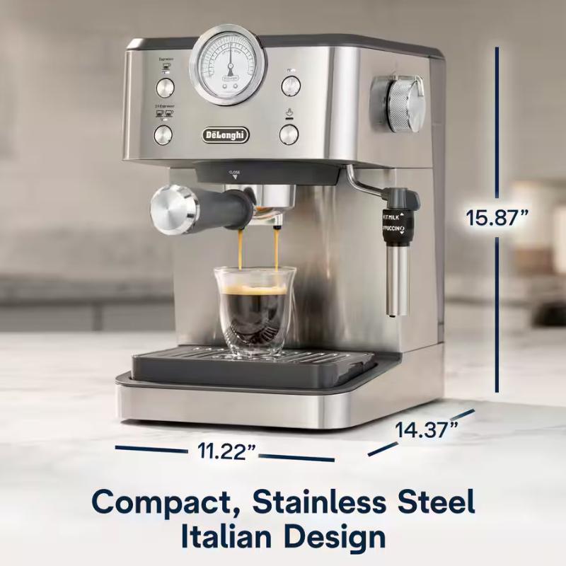De Longhi Classic Espresso Machine - Stainless Steel, , hires